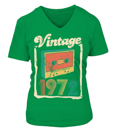 Vintage 1972 - 50 years old - 50th birthday gift V-neck T-Shirt Woman