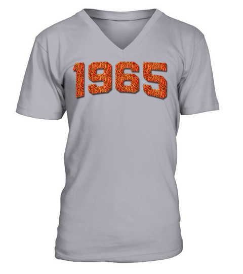 Birthday 1965 Mexican Hot Pepper Vintage Classic V-Neck T-shirt