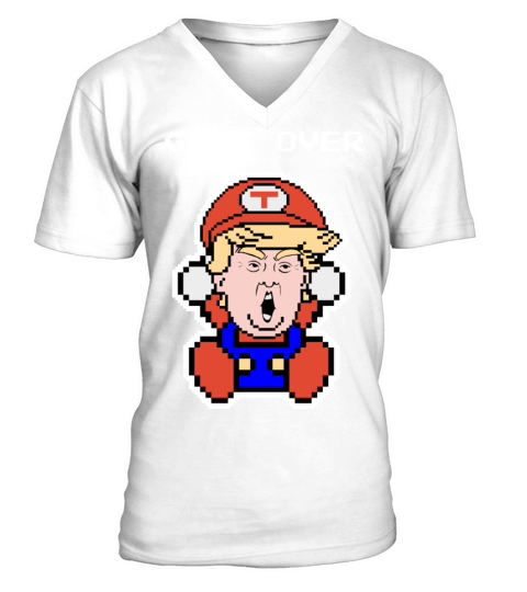 Donald Trump Game Over V-Neck T-shirt