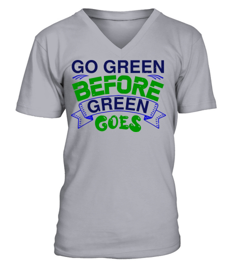 environmentalist slogan shirt V-Neck T-shirt