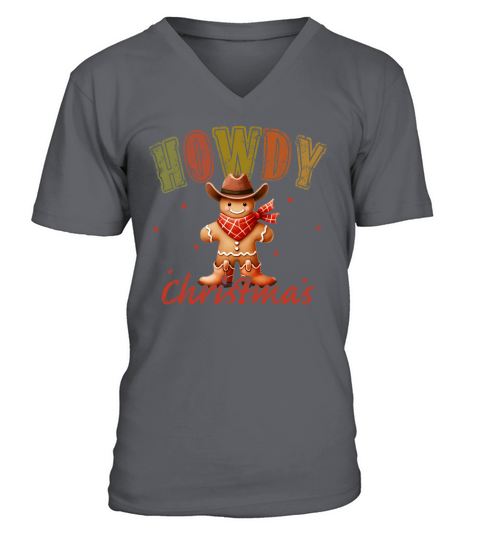 Howdy Christmas V-Neck T-shirt