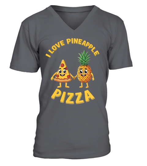 I Love Pineapple Pizza 02 V-Neck T-shirt