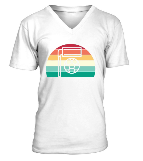 Retro Korfball Sunset Vintage sports Sunrise V-Neck T-shirt