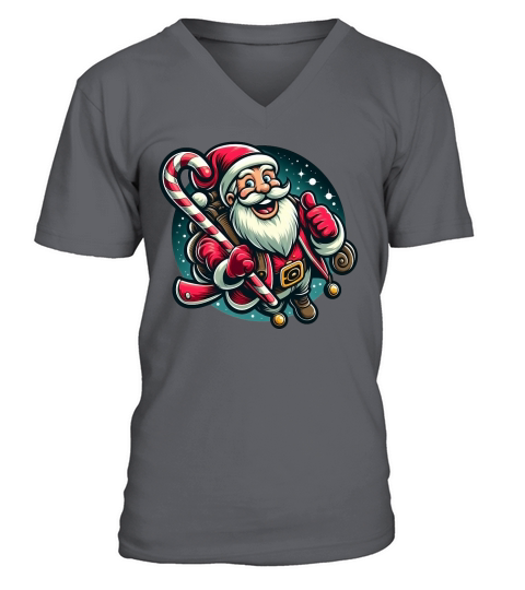 santa claus 3 V-Neck T-shirt