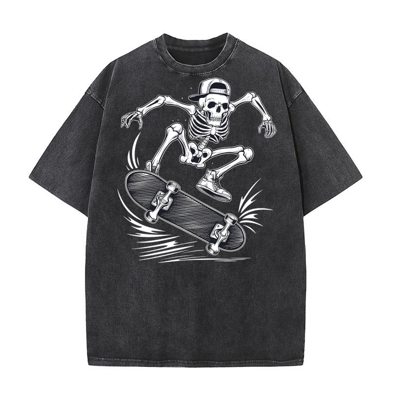 dancing skeleton Washed T-Shirt