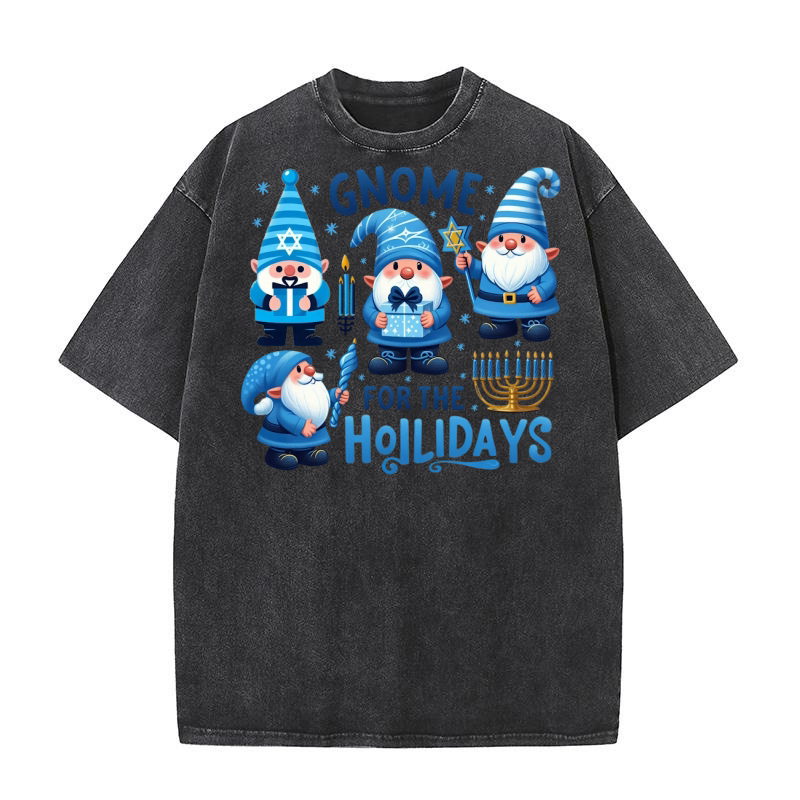 Gnome for the Holidays Washed T-Shirt