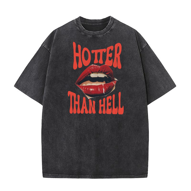 Hotter than Hell Halloween Washed T-Shirt