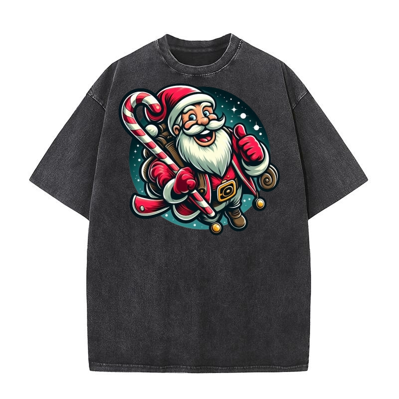 santa claus 3 Washed T-Shirt