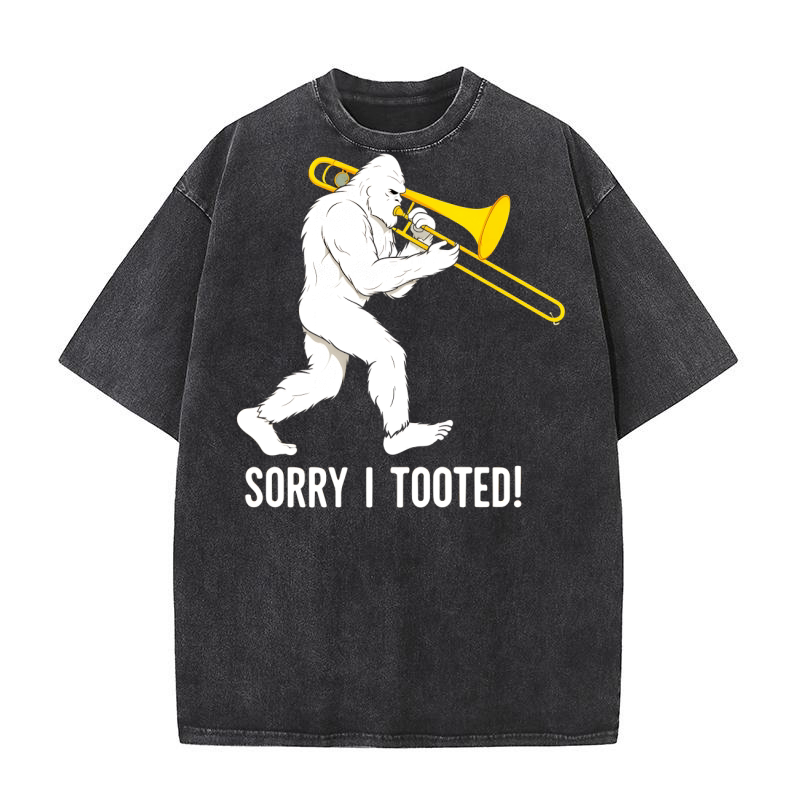 Sorry I Tooted Sasquatch Washed T-Shirt
