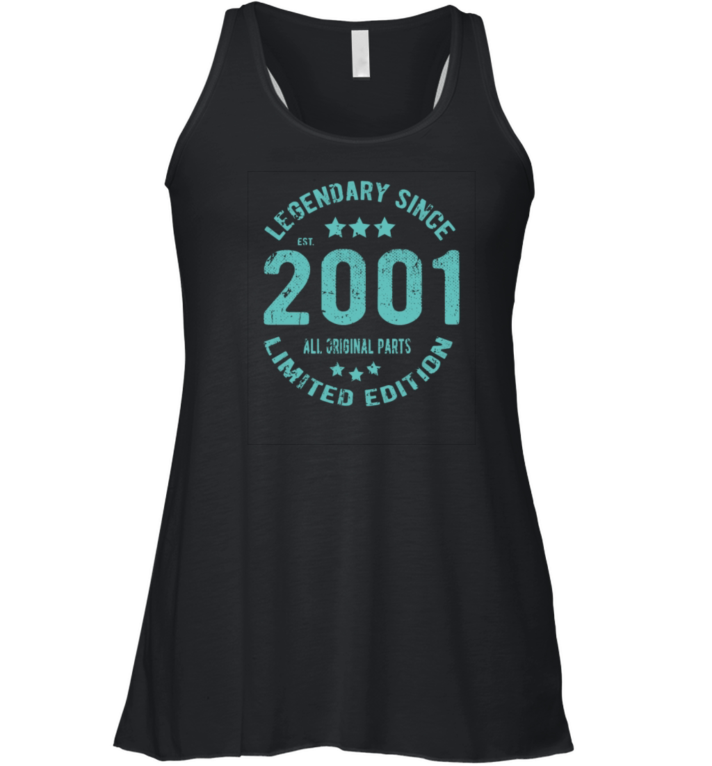 2001 Vintage Birthday Women's Flowy Tank Top