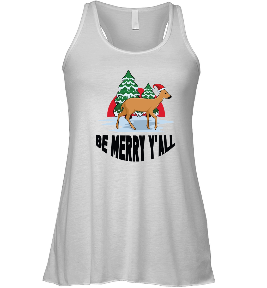 Be Merry Christmas Yall Women's Flowy Tank Top