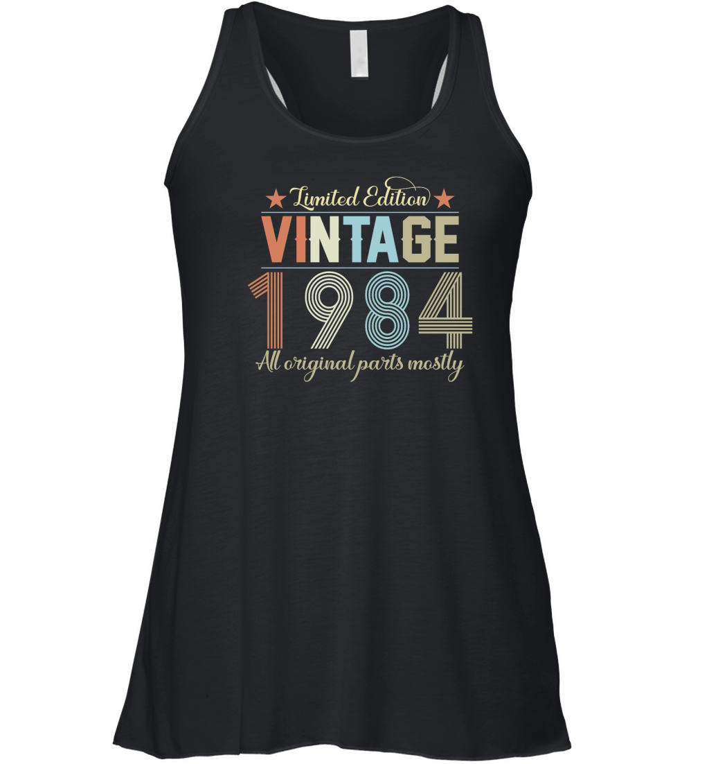 Birthday   Limited Edition Vintage 1984 Women's Flowy Tank Top