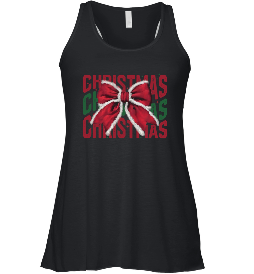 Christmas bow4 Women's Flowy Tank Top
