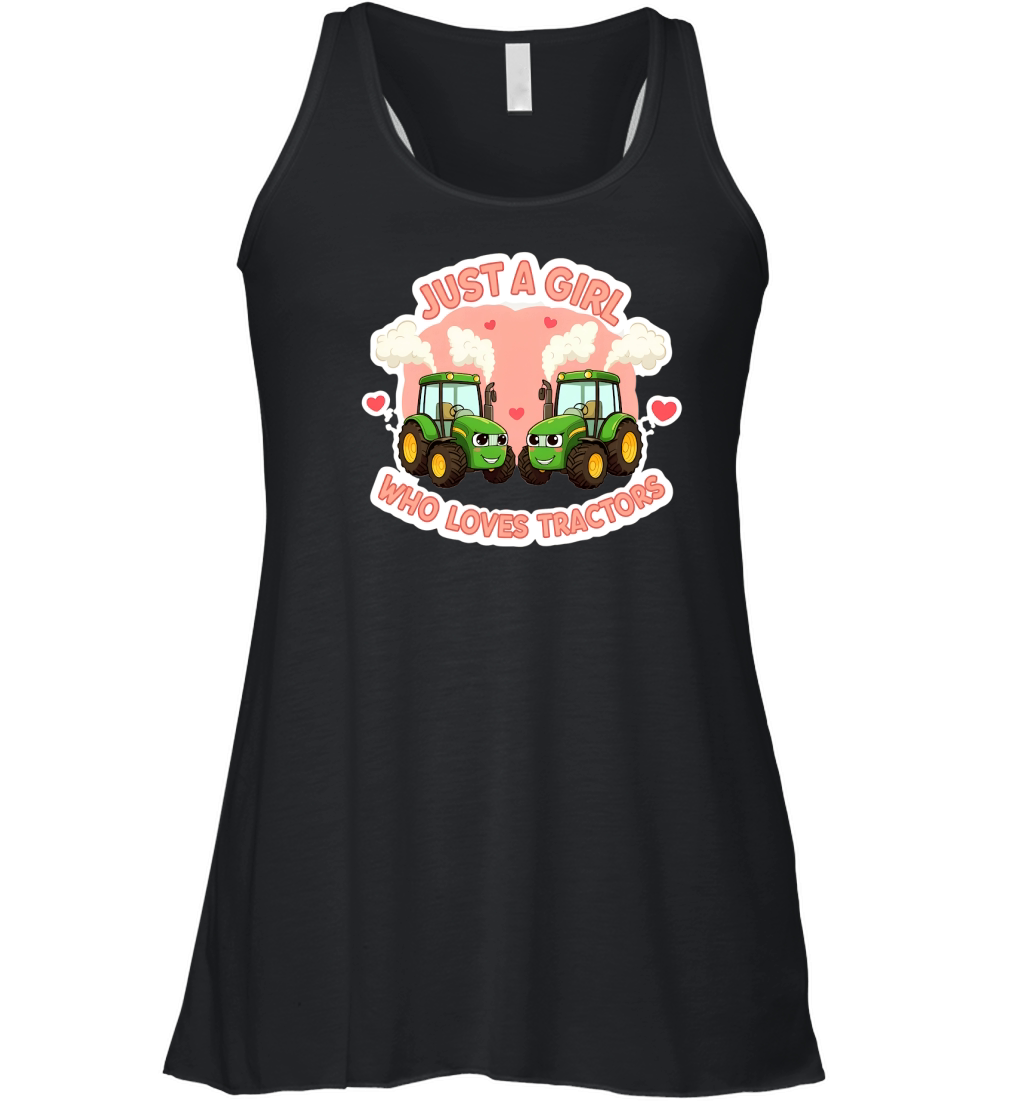Just A Girl Who Loves Tractors Women's Flowy Tank Top