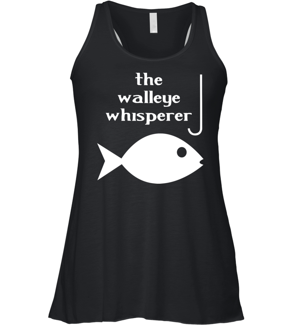 Walleye whisperer fishing Women's Flowy Tank Top