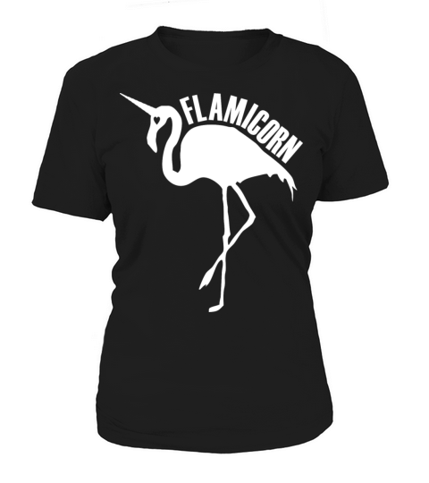 flamingo unicorn hybrid creature hybrids white Women's T-Shirt