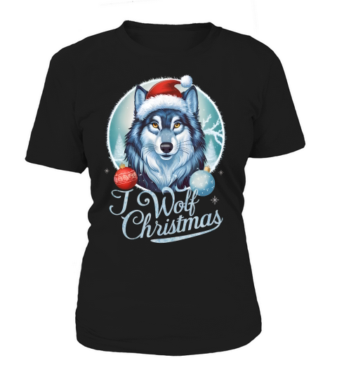 I Wolf christmas Women's T-Shirt