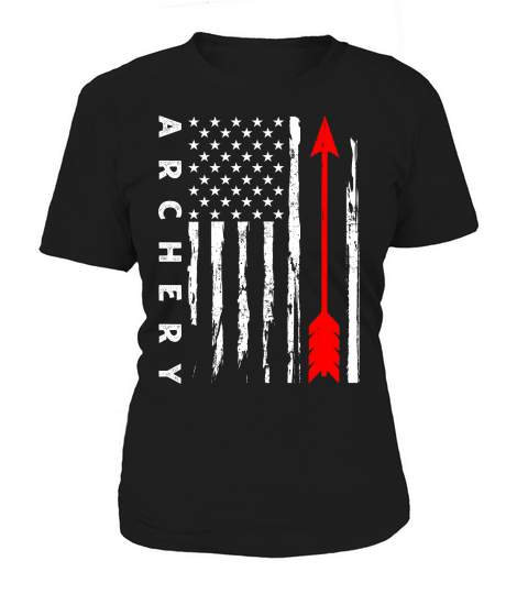 Vintage Hunting Archery   american flag Women's T-Shirt