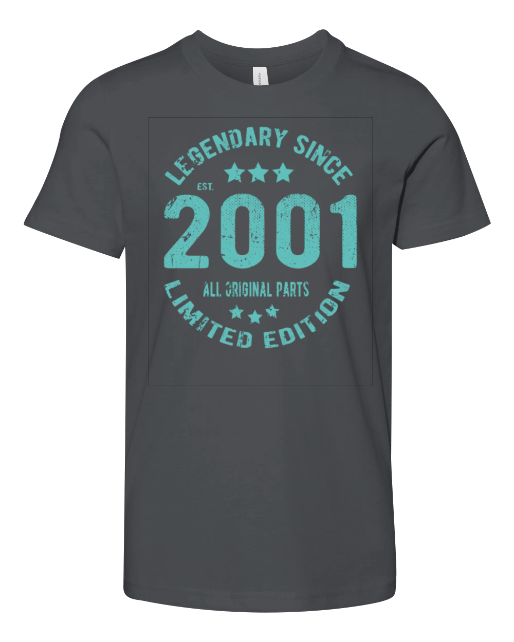 2001 Vintage Birthday Youth Unisex Jersey Tee
