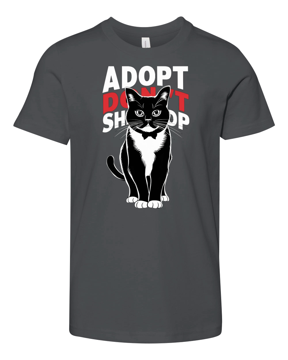 Adopt Dont Shop Cat Youth Unisex Jersey Tee