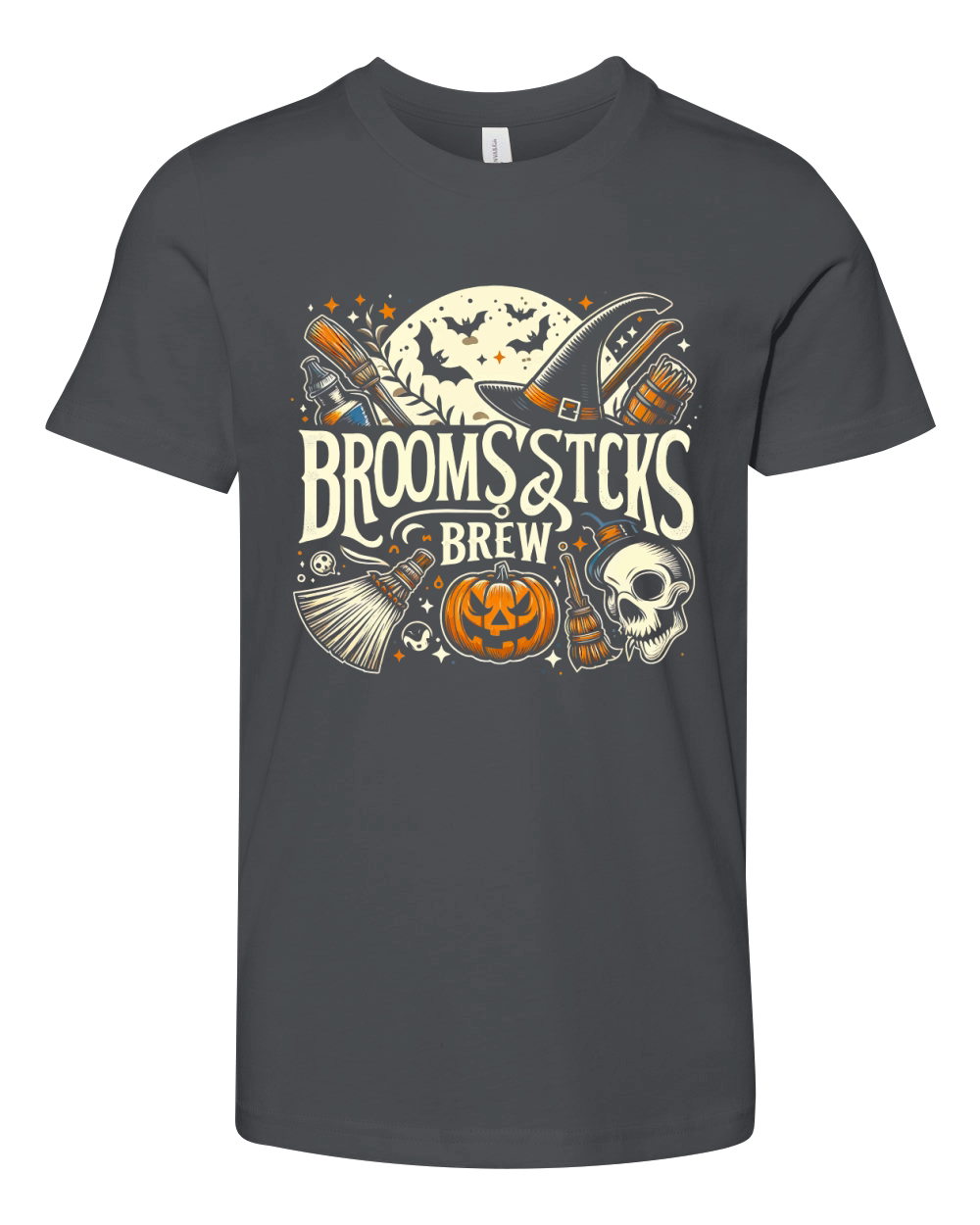 Broomsticks and Brew Youth Unisex Jersey Tee
