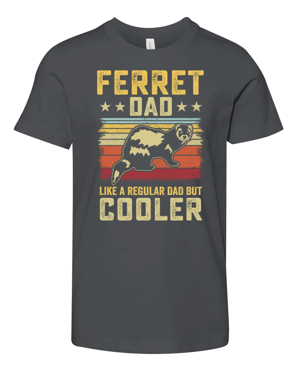 Ferret dad like a regular dad but cooler (8) Youth Unisex Jersey Tee