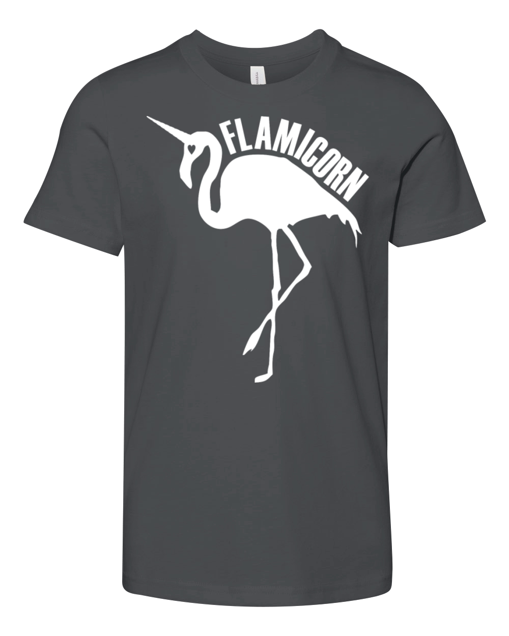 flamingo unicorn hybrid creature hybrids white Youth Unisex Jersey Tee