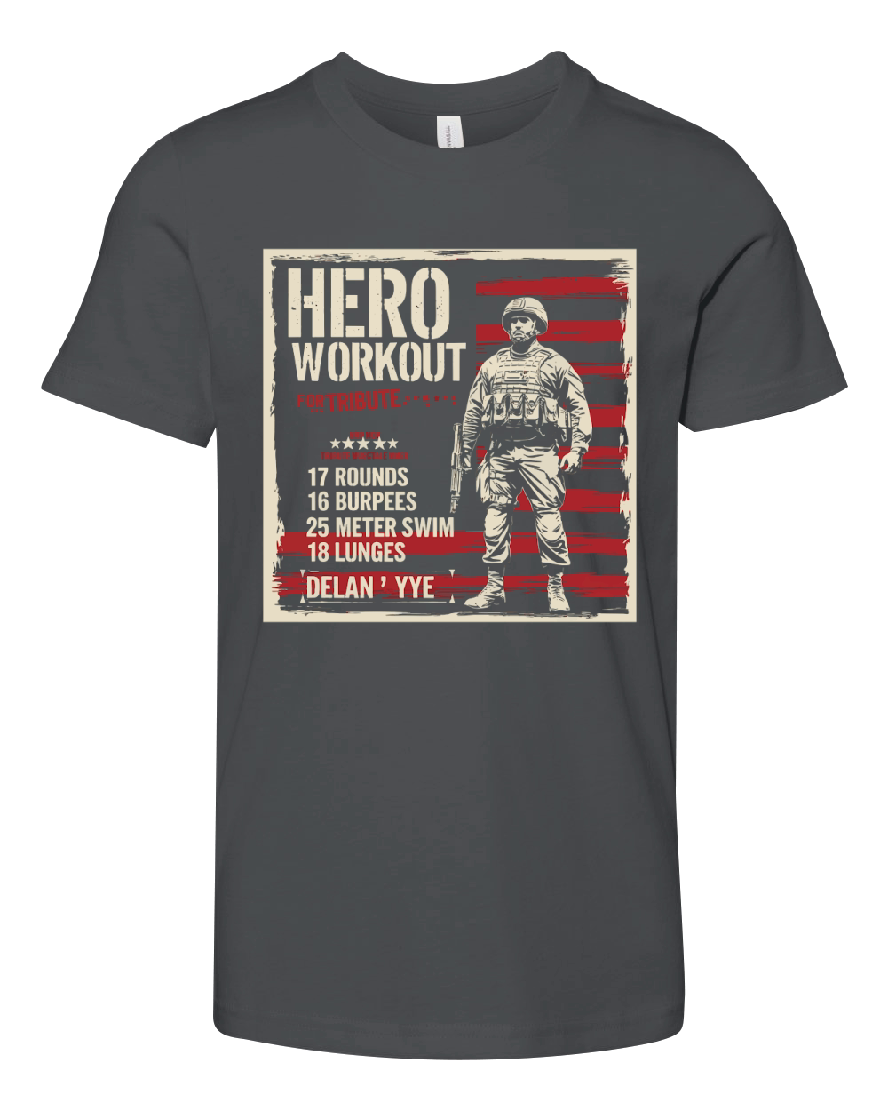 Hero Workout for tribute Youth Unisex Jersey Tee