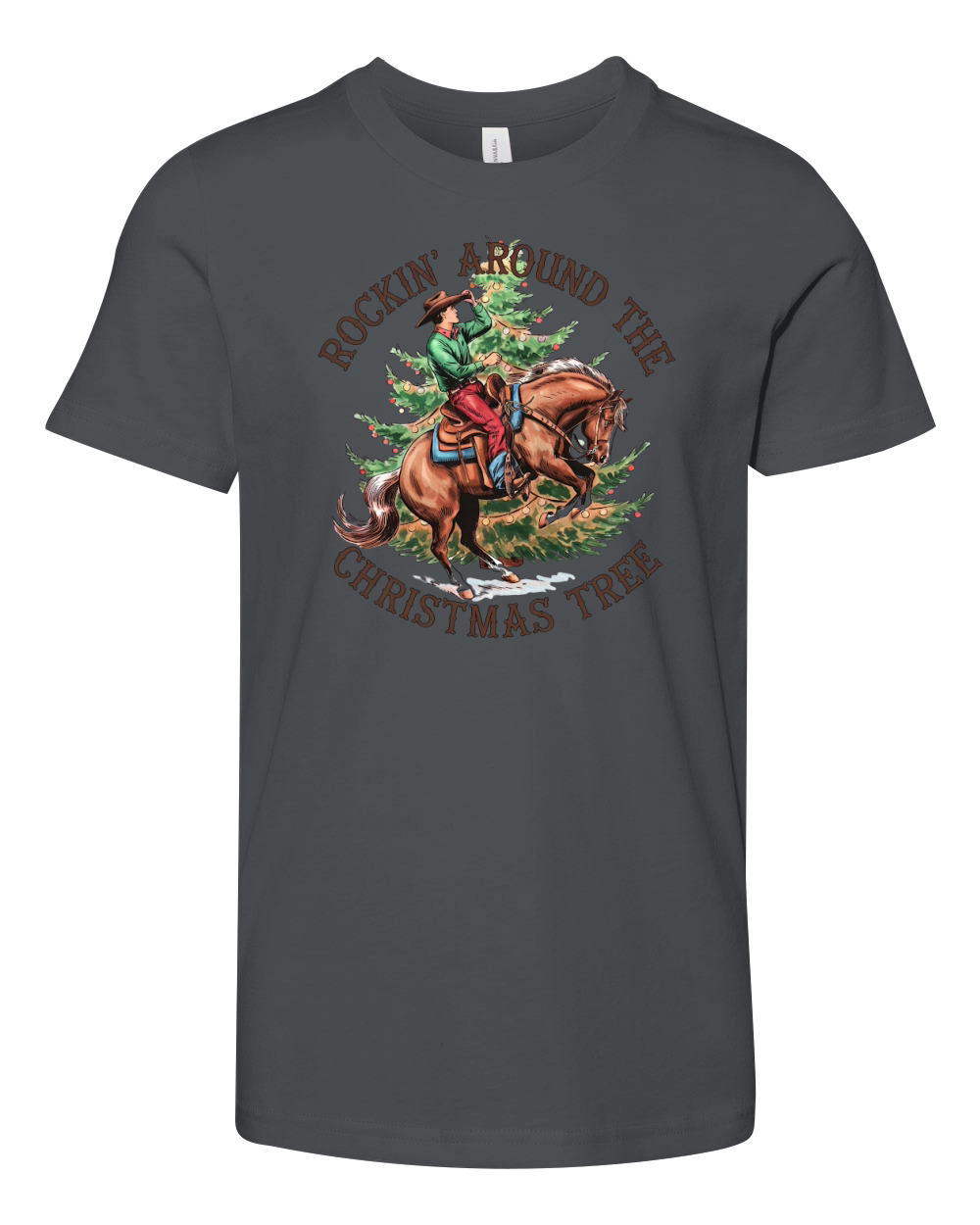 Rocking around the Christmas tree Youth Unisex Jersey Tee