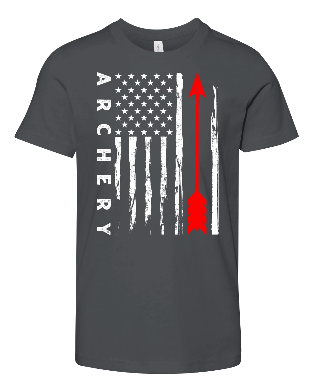 Vintage Hunting Archery   american flag Youth Unisex Jersey Tee