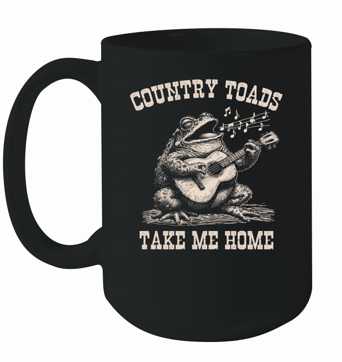Country Toads Take Me Home D Retro White Ceramic Mug