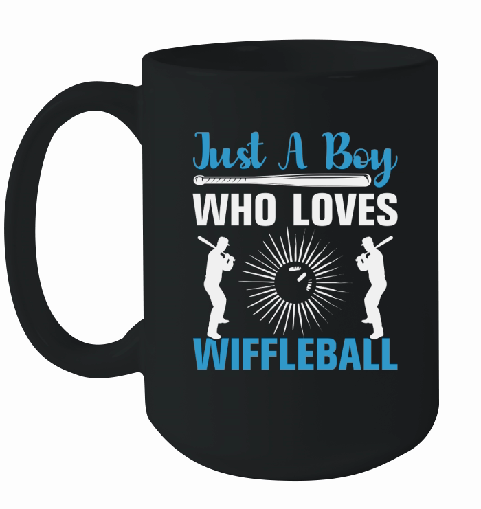 Just A Boy Who Loves Wiffleball Ceramic Mug