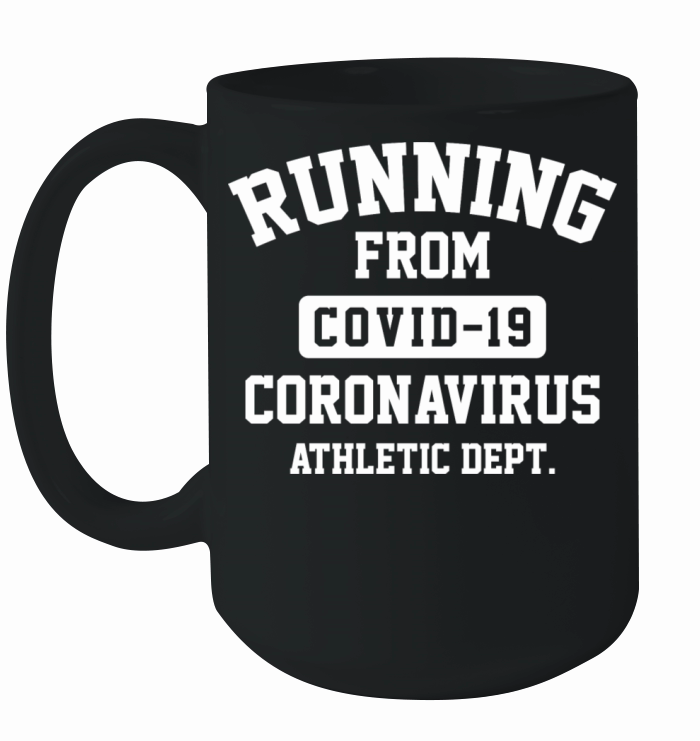 Running From Coronavirus Ceramic Mug
