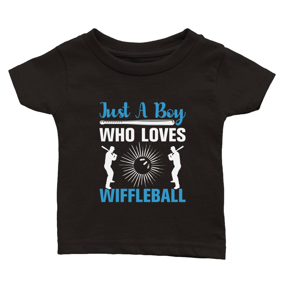 Just A Boy Who Loves Wiffleball Classic Baby Crewneck T-shirt