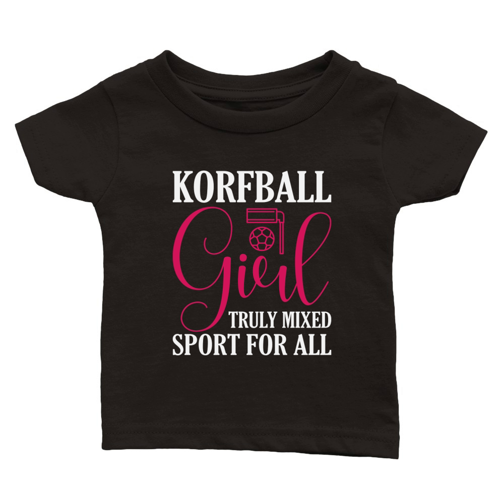 KorfBall Girl Truly Mixed Sport For All Classic Baby Crewneck T-shirt