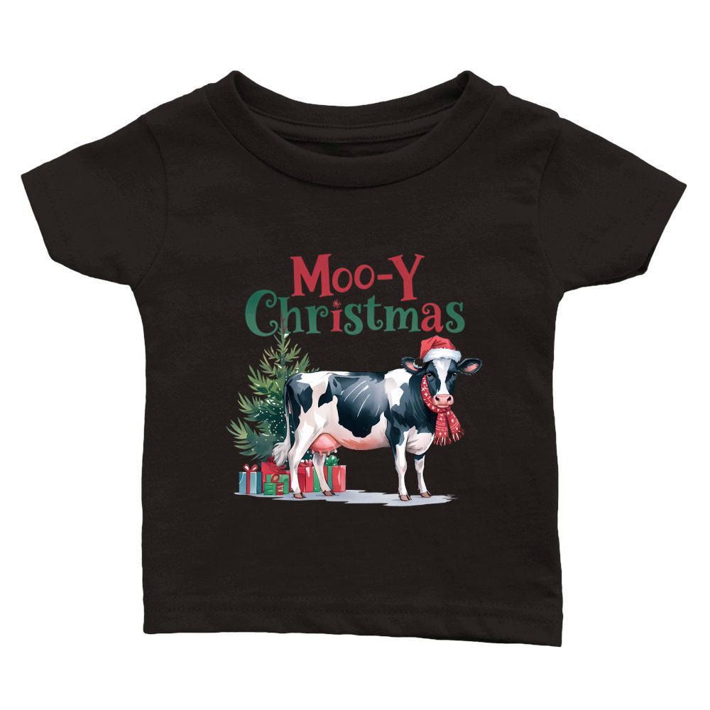 Moo Y Christmas Vintage 03 Classic Baby Crewneck T-shirt