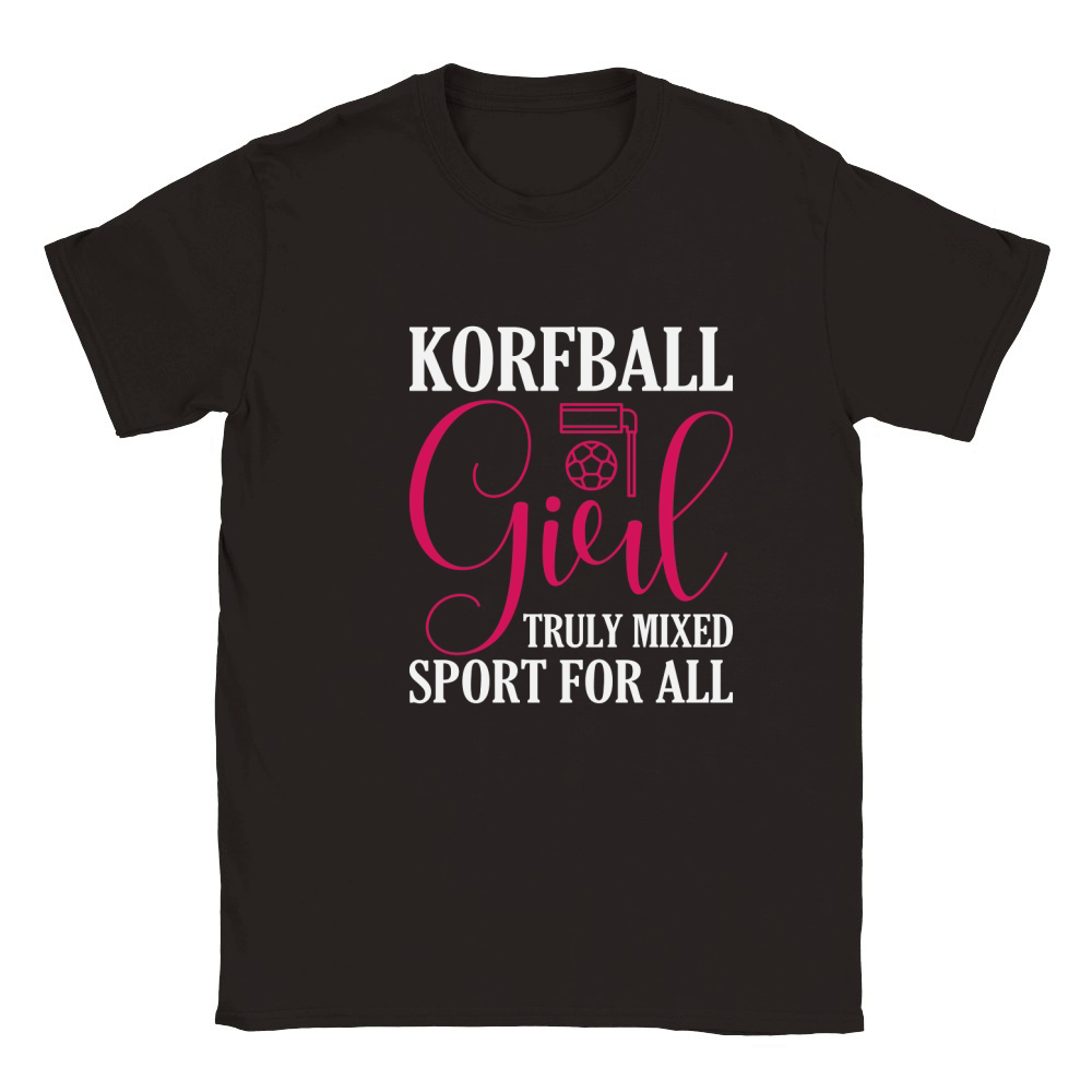 KorfBall Girl Truly Mixed Sport For All Classic Kids Crewneck T-shirt