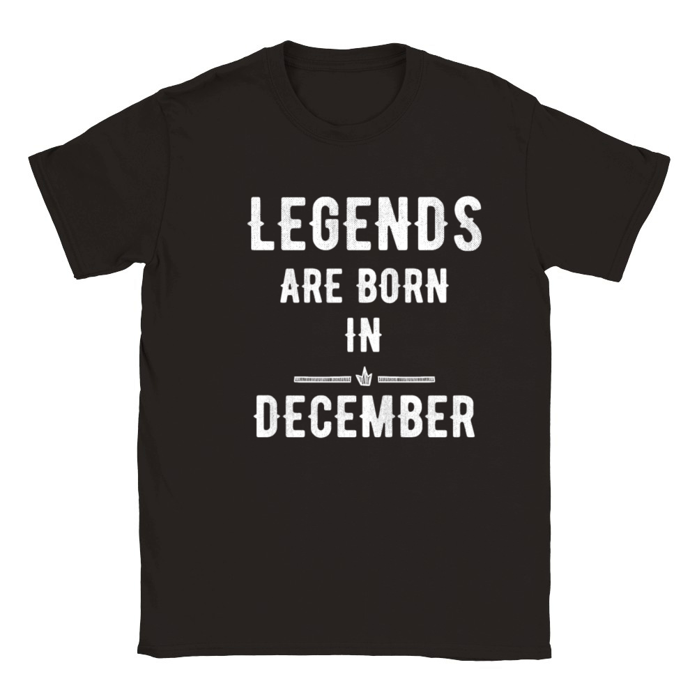 Legends are born in december Classic Kids Crewneck T-shirt