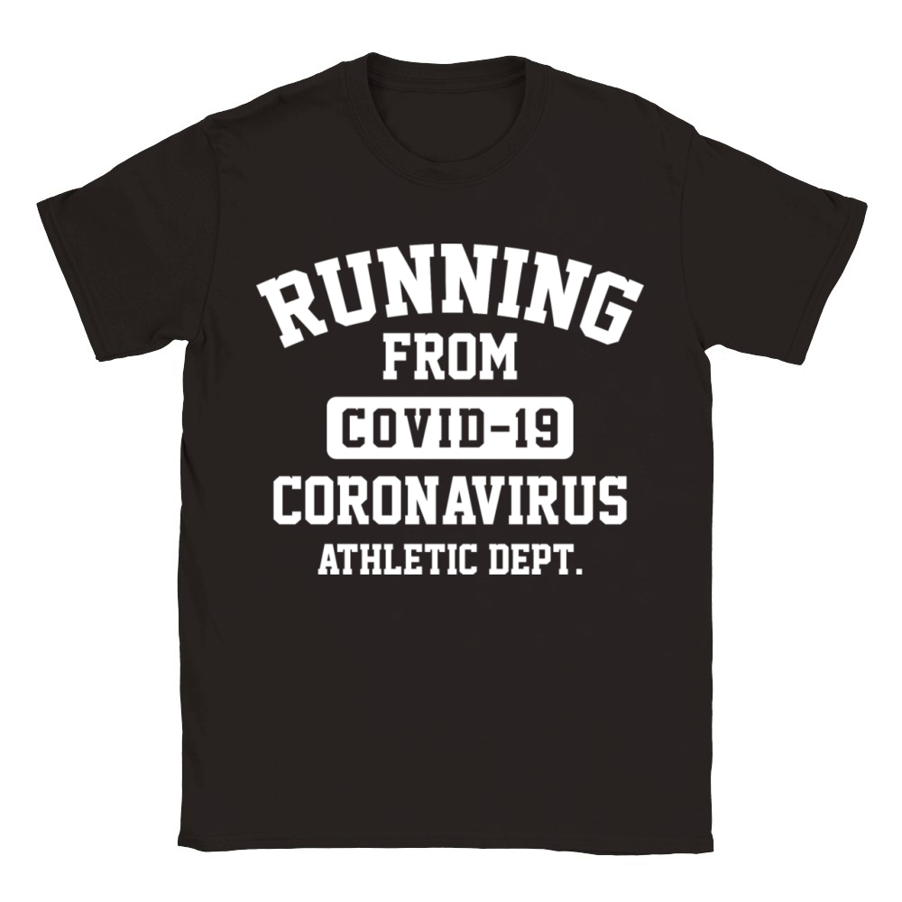 Running From Coronavirus Classic Kids Crewneck T-shirt