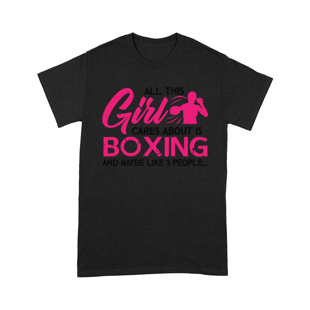 Boxing Girl Cares Hanes Tagles Comfort T-shirt