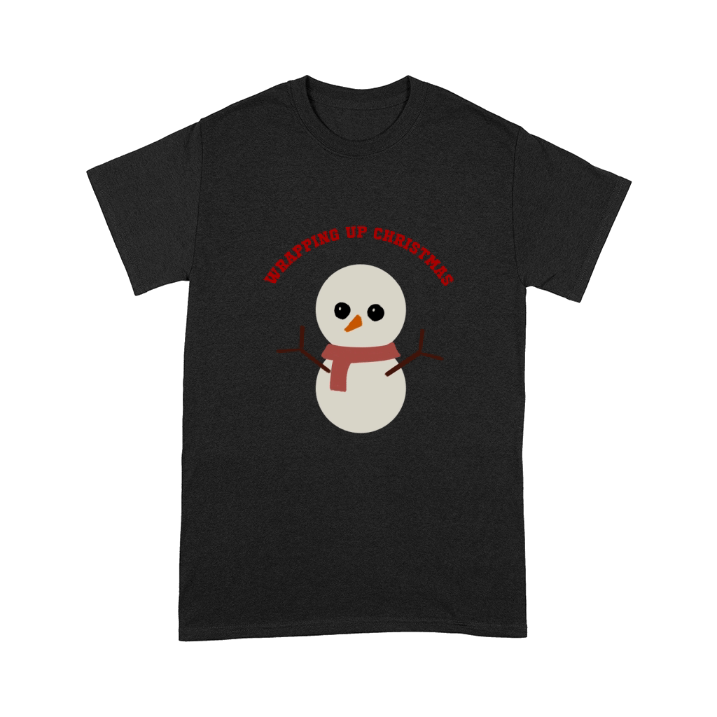 Wrapping Up Christmas Snowman red scarf orange nose Comfort T-shirt