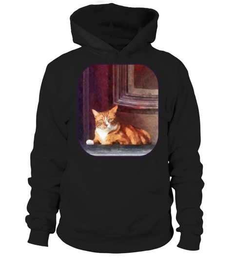 Cats - Orange Tabby in Doorway Hoodie Unisex
