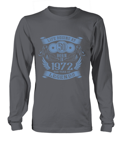 50th Birthday Gifts Vintage 1972 Birthday Long sleeved Unisex