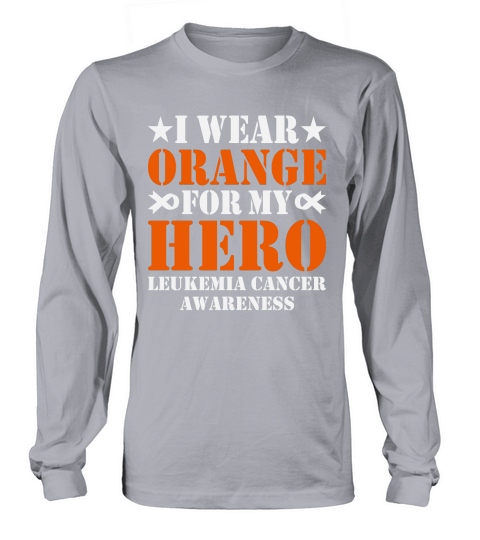 MY HERO, Leukemia Cancer Awareness Long sleeved Unisex
