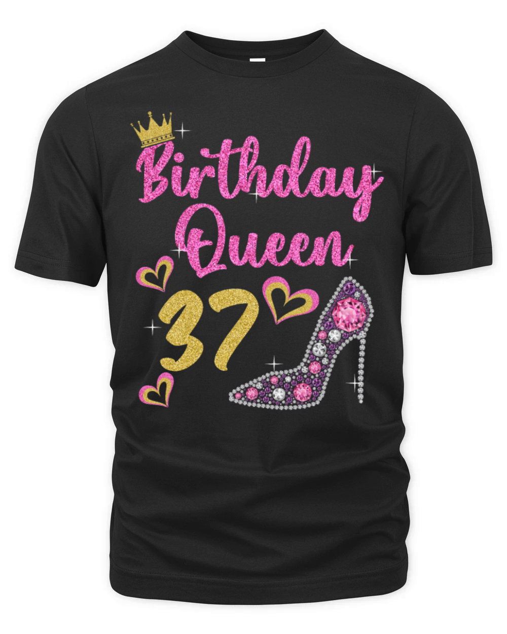 37th birthday queen 37 years thirty-seven Organic Unisex T-shirt