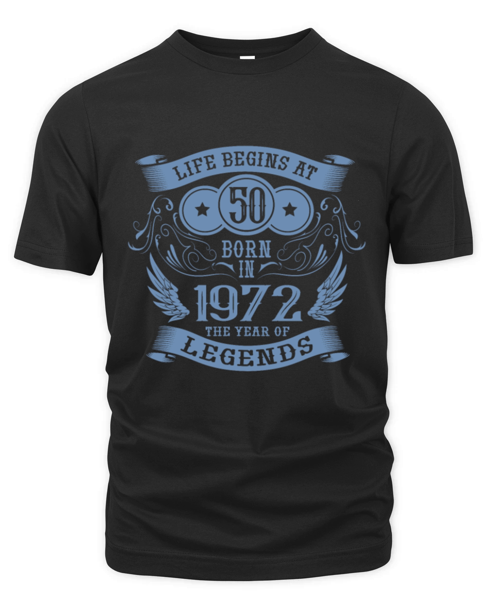 50th Birthday Gifts Vintage 1972 Birthday Organic Unisex T-shirt