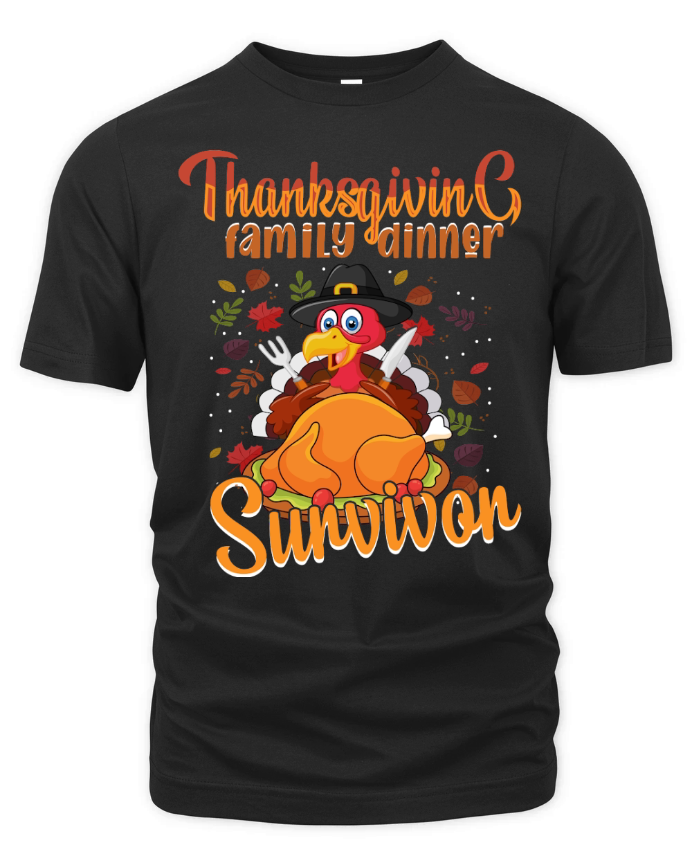 thanksgiving family dinner survivor Organic Unisex T-shirt
