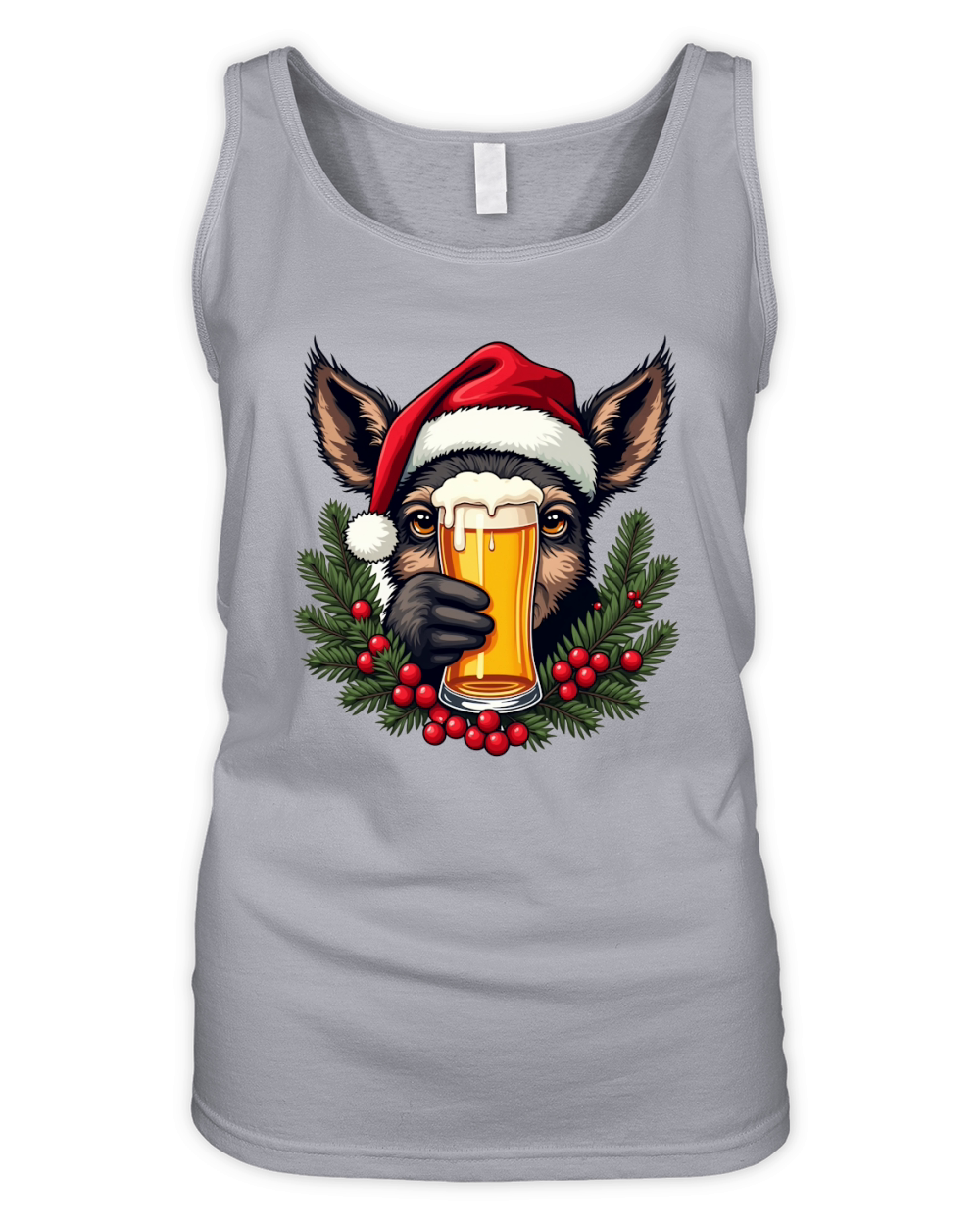 Animal Beer Christmas Sublimation Bundle Organic Women's Tank Top