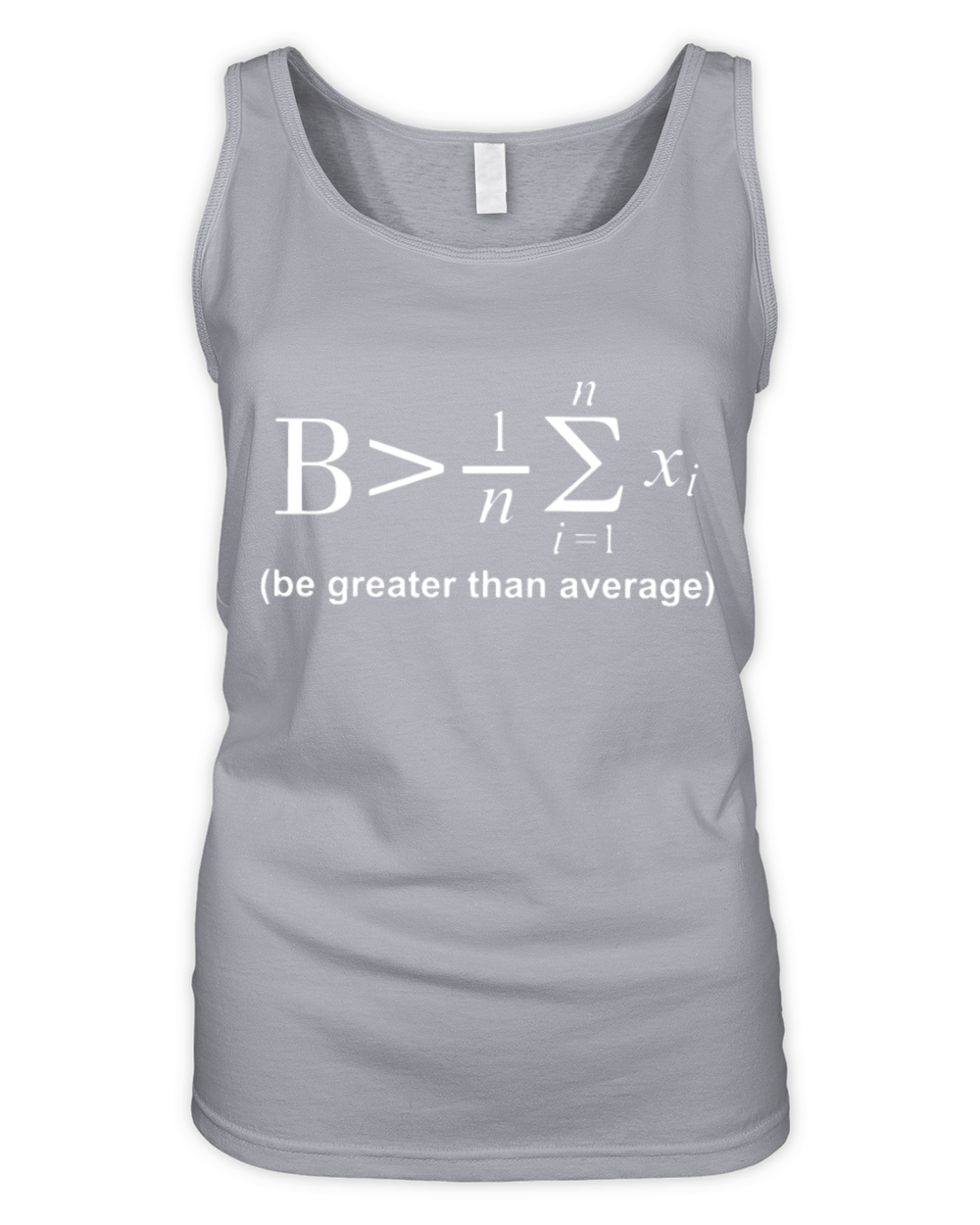 Be Greater Than Average Math Formula Star Case Fun Organic Women's Tank Top