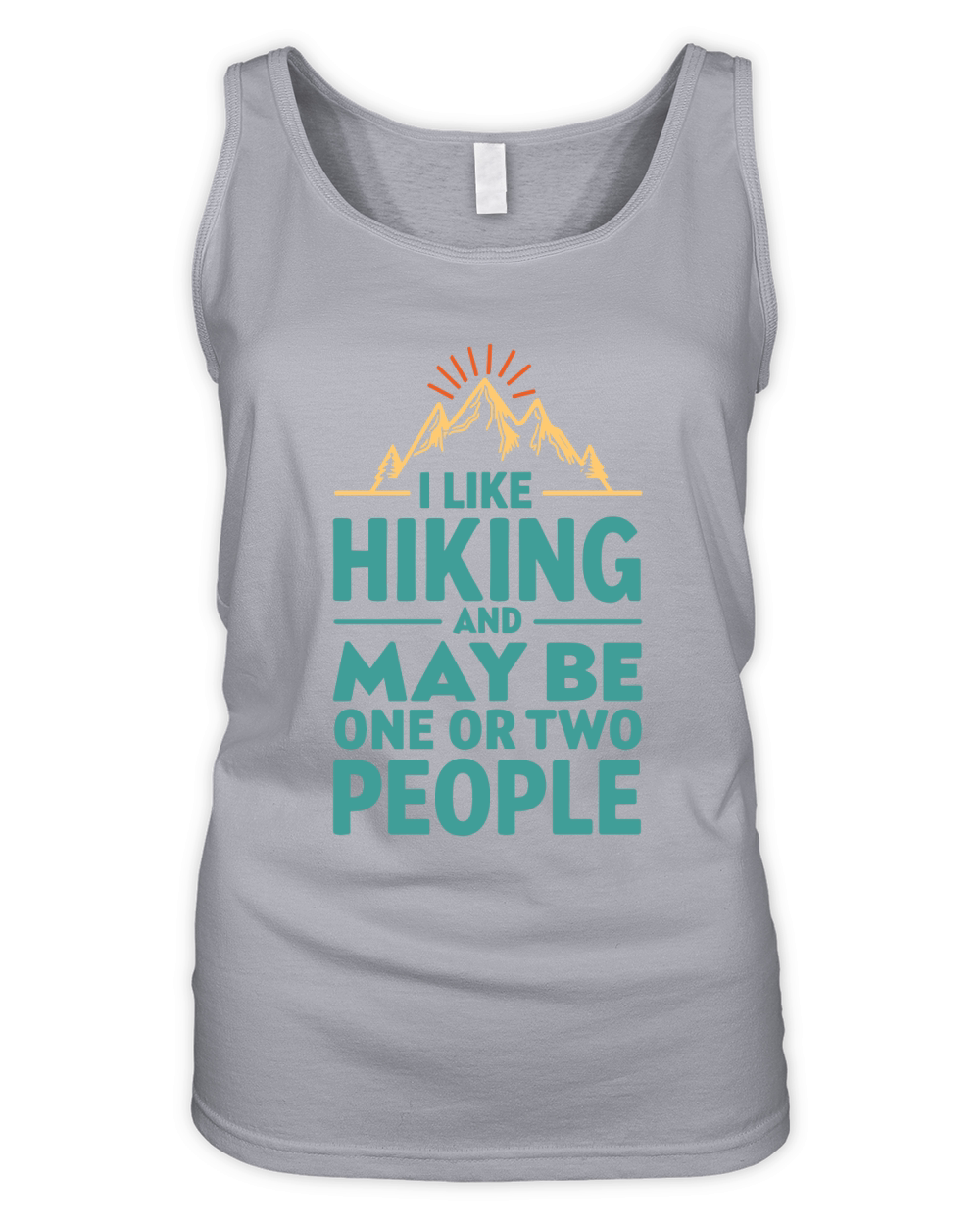 I like hiking and may be one or two people Organic Women's Tank Top